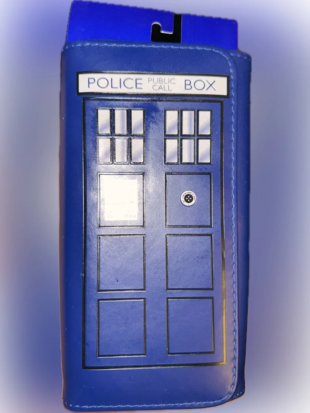 Dr Who TARDIS Police Call Box Phone Booth Trifold Clutch Wallet